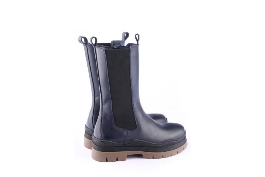 D.moro Shoes Women Leather BOOTS For Winter: 564A Navy Blue (Wholesale)