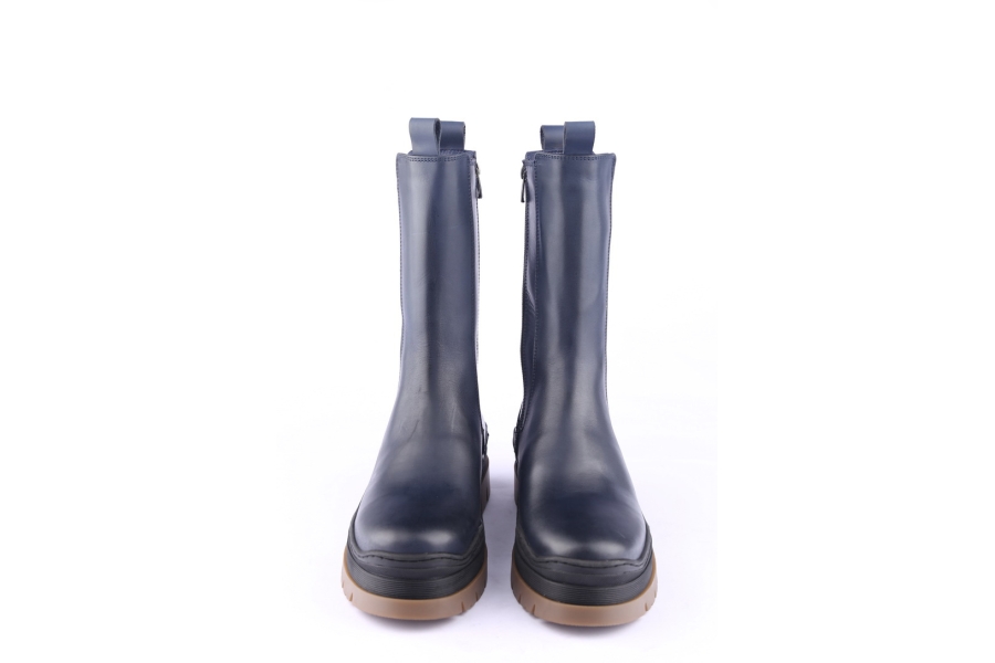 D.moro Shoes Women Leather BOOTS For Winter: 564A Navy Blue (Wholesale)