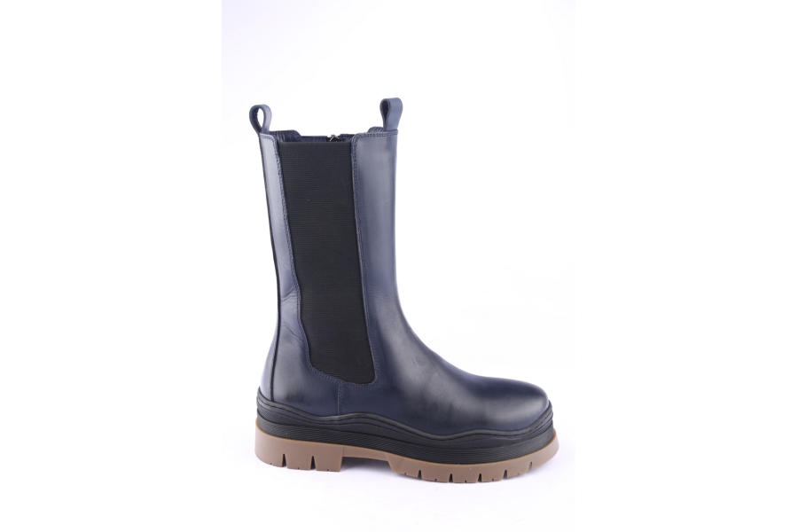 d.moro shoes Women Leather BOOTS for Winter: 564A Navy Blue (Wholesale)