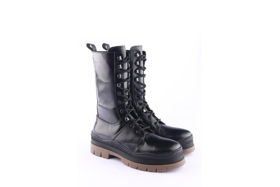 D.moro Shoes Women Leather BOOTS For Winter: 564C Black (Wholesale)