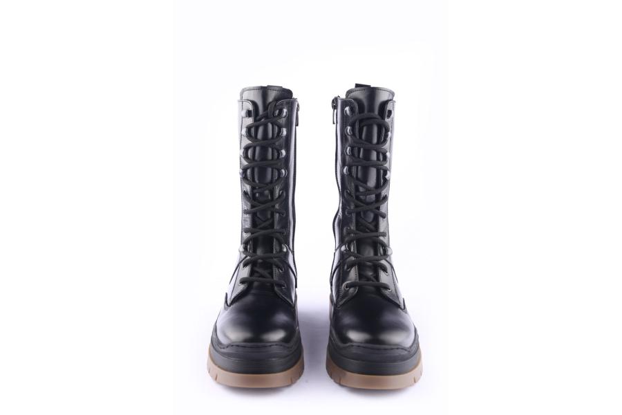 D.moro Shoes Women Leather BOOTS For Winter: 564C Black (Wholesale)