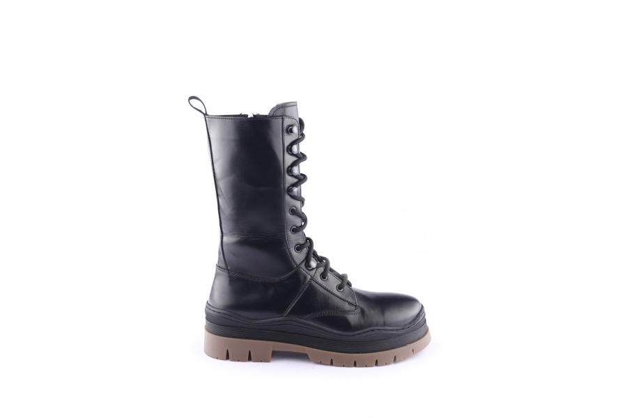 d.moro shoes Women Leather BOOTS for Winter: 564C Black (Wholesale)