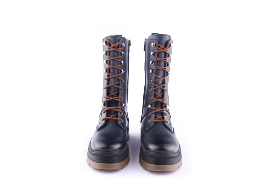 D.moro Shoes Women Leather BOOTS For Winter: 564C Navy Blue (Wholesale)