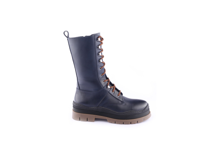 d.moro shoes Women Leather BOOTS for Winter: 564C Navy Blue (Wholesale)
