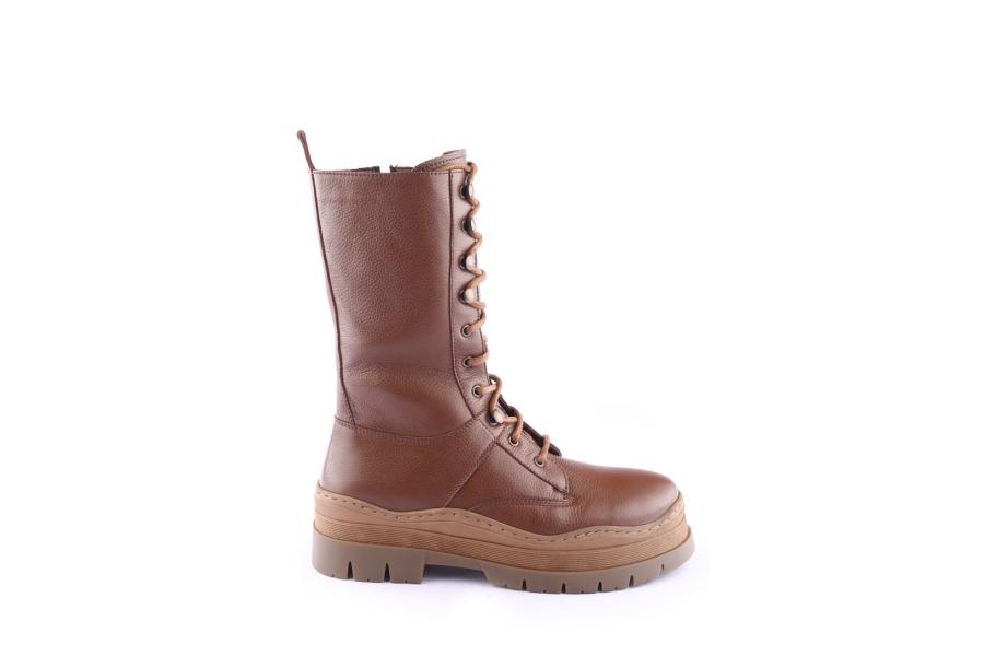 d.moro shoes Women Leather BOOTS for Winter: 564C Tan (Wholesale)