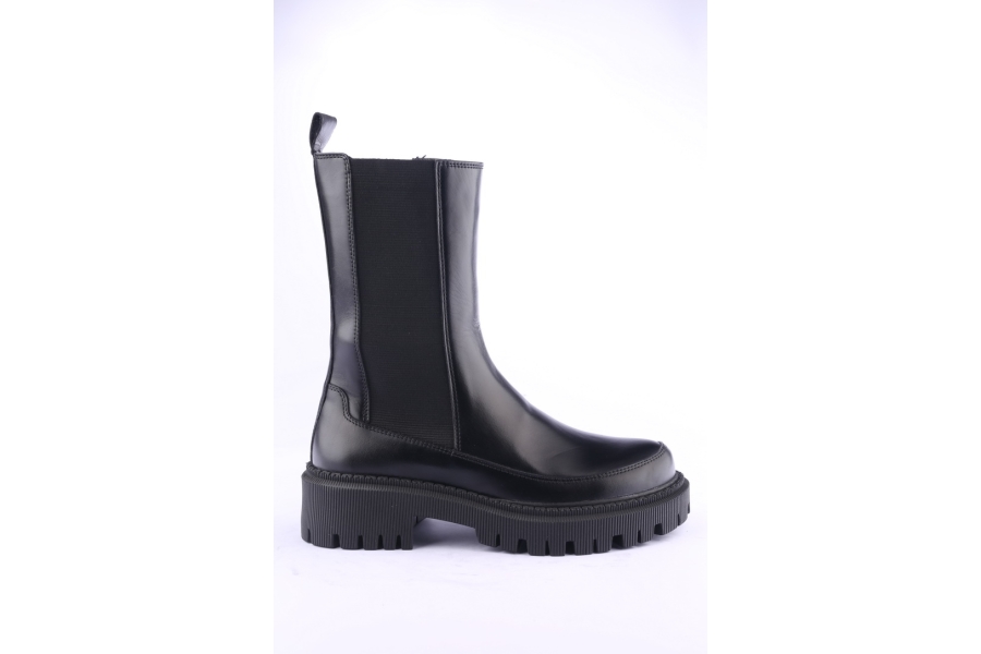 d.moro shoes Women Leather BOOTS for Winter: 657C Black (Wholesale)