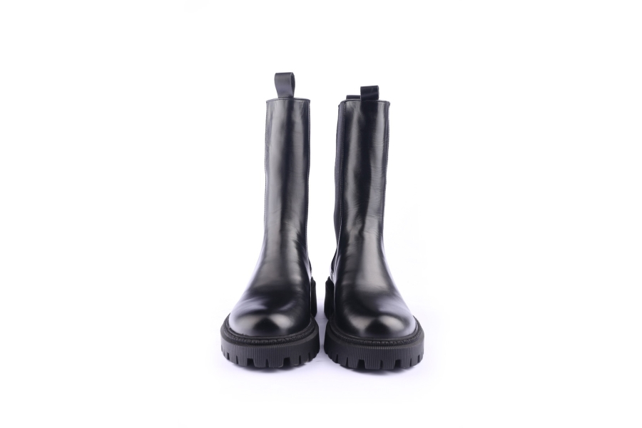 D.moro Shoes Women Leather BOOTS For Winter: 657G Black (Wholesale)
