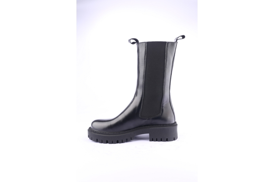 D.moro Shoes Women Leather BOOTS For Winter: 657G Black (Wholesale)