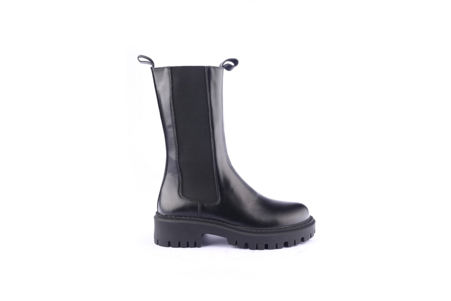 d.moro shoes Women Leather BOOTS for Winter: 657G Black (Wholesale)