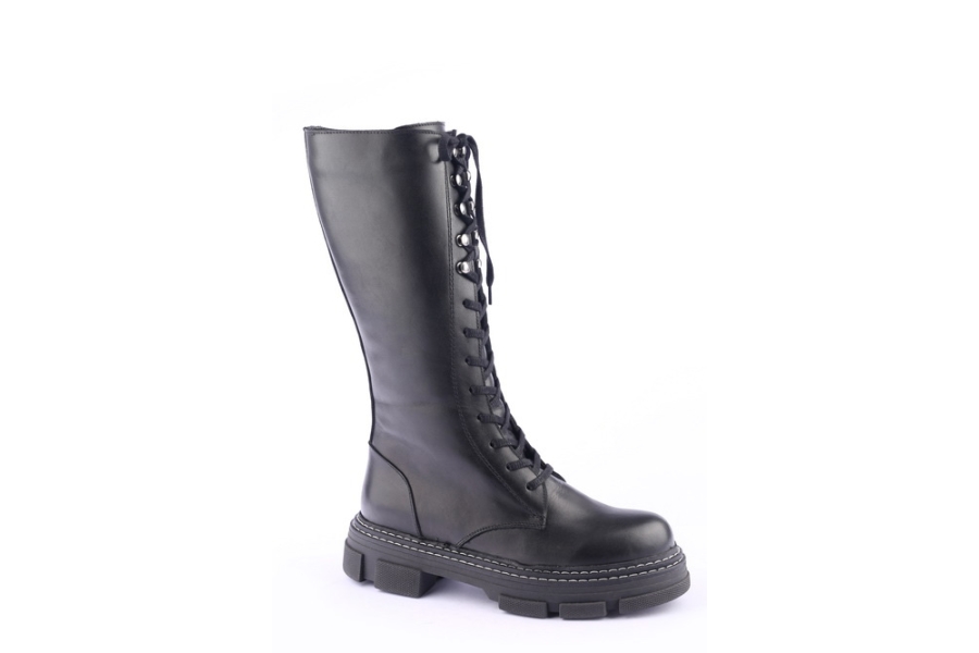 D.moro Shoes Women Leather Boots For Winter: 9806 Black (Wholesale)
