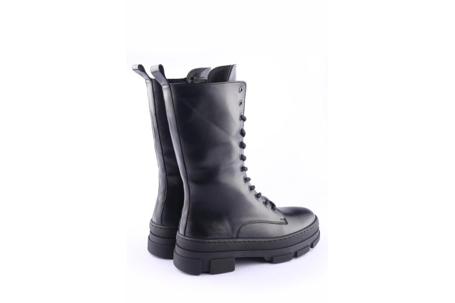 D.moro Shoes Women Leather BOOTS For Winter: SEUL1 Black (Wholesale)