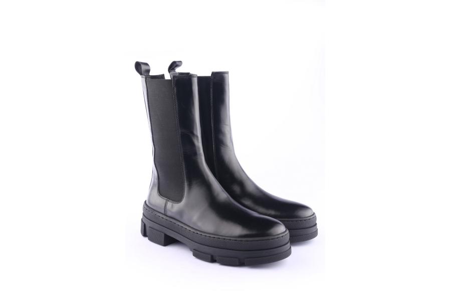 D.moro Shoes Women Leather BOOTS For Winter: SEUL4 Black (Wholesale)