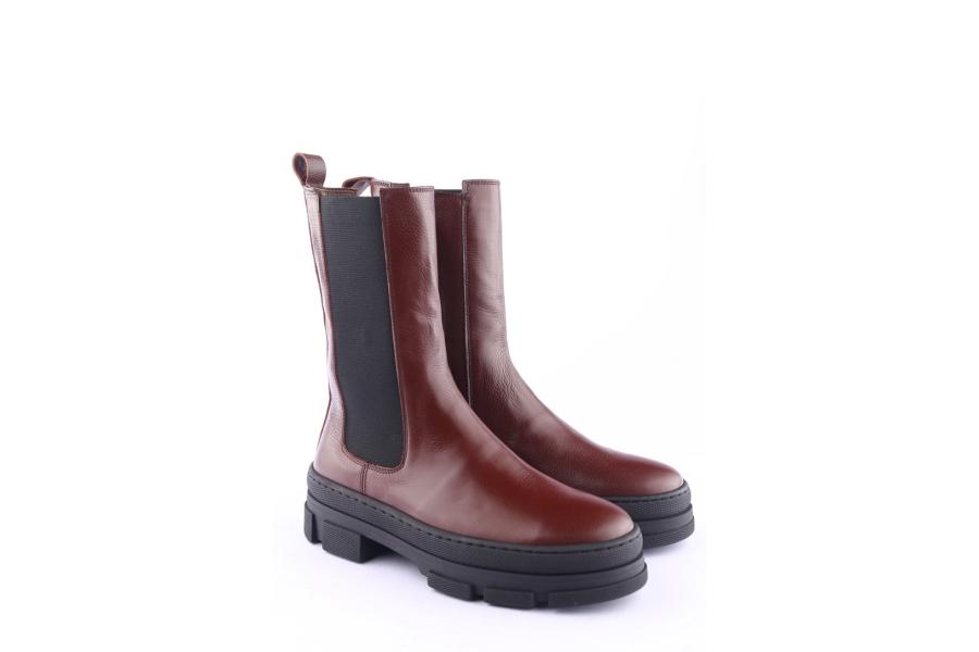 D.moro Shoes Women Leather BOOTS For Winter: SEUL4 Burgundy (Wholesale)
