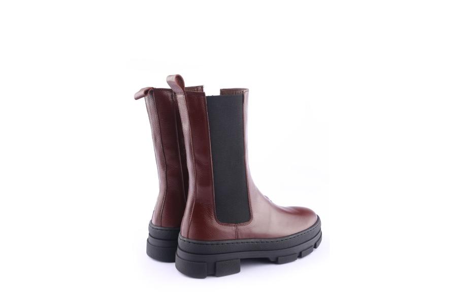 D.moro Shoes Women Leather BOOTS For Winter: SEUL4 Burgundy (Wholesale)