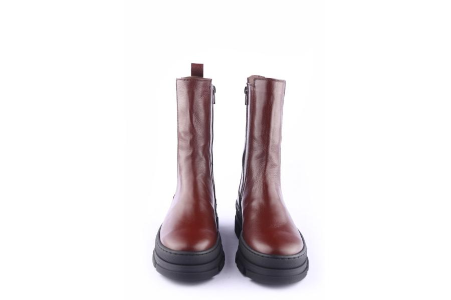 D.moro Shoes Women Leather BOOTS For Winter: SEUL4 Burgundy (Wholesale)
