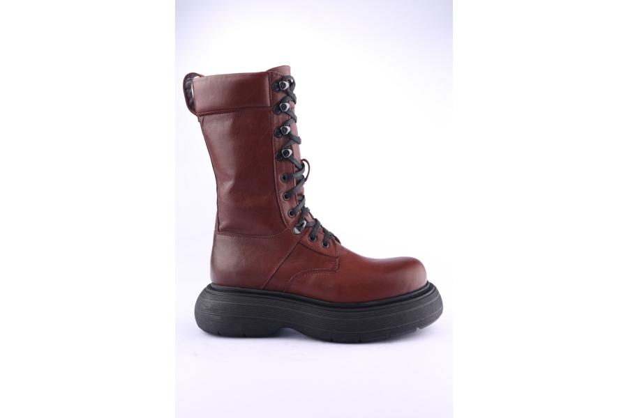 d.moro shoes Women Leather BOOTS for Winter: Z-1402 Burgundy (Wholesale)