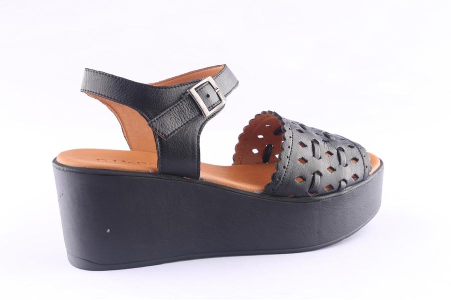 D.moro Shoes Women Leather P. Sandals For Summer: 0011 Black (Wholesale)