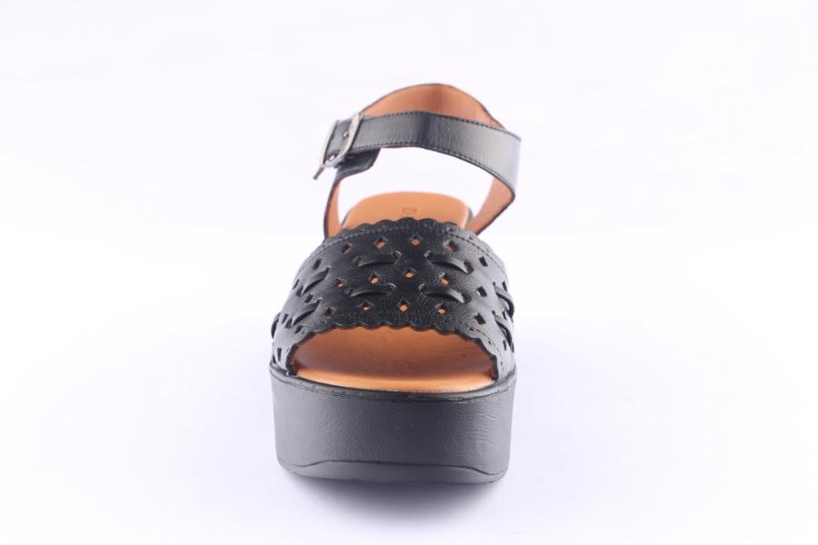 D.moro Shoes Women Leather P. Sandals For Summer: 0011 Black (Wholesale)