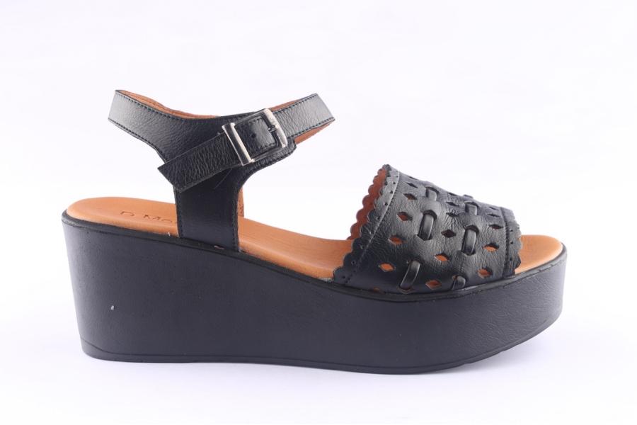 d.moro shoes Women Leather P. Sandals for Summer: 0011 Black (Wholesale)