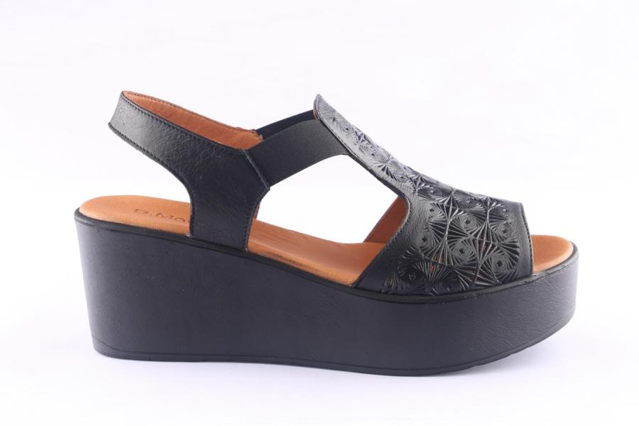 d.moro shoes Women Leather P. Sandals for Summer: 0013 Black (Wholesale)