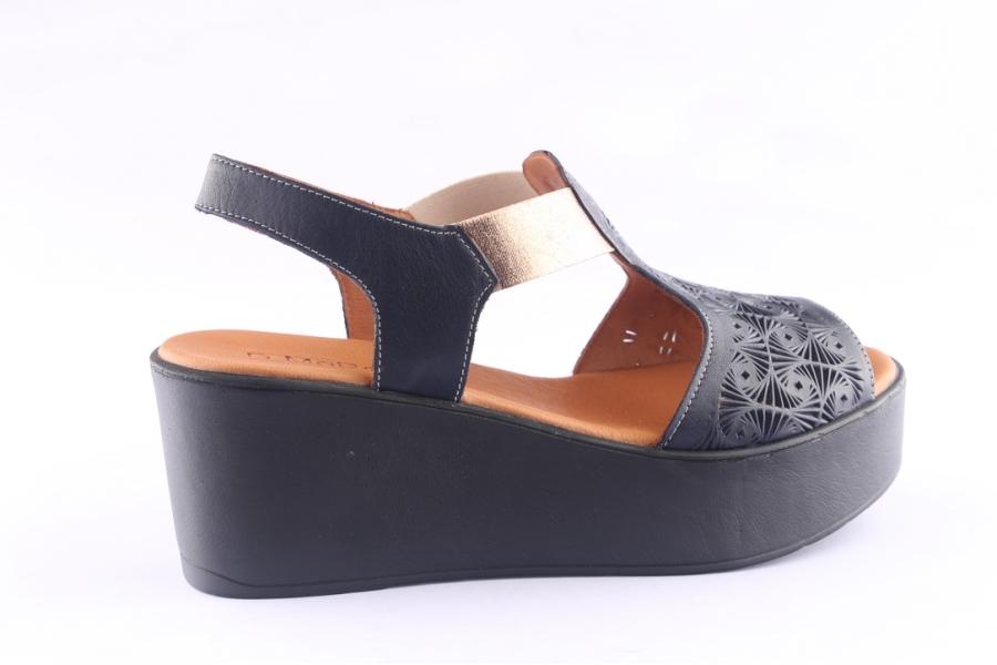 D.moro Shoes Women Leather P. Sandals For Summer: 0013 Navy Blue (Wholesale)