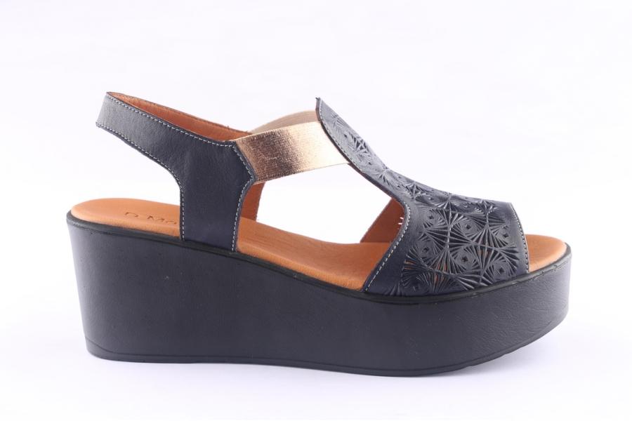 d.moro shoes Women Leather P. Sandals for Summer: 0013 Navy Blue (Wholesale)