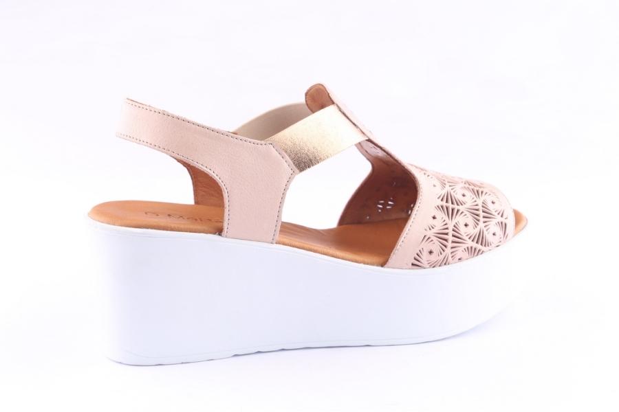 D.moro Shoes Women Leather P. Sandals For Summer: 0013 Powder (Wholesale)