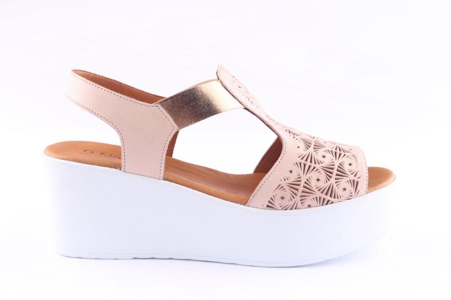 d.moro shoes Women Leather P. Sandals for Summer: 0013 Powder (Wholesale)