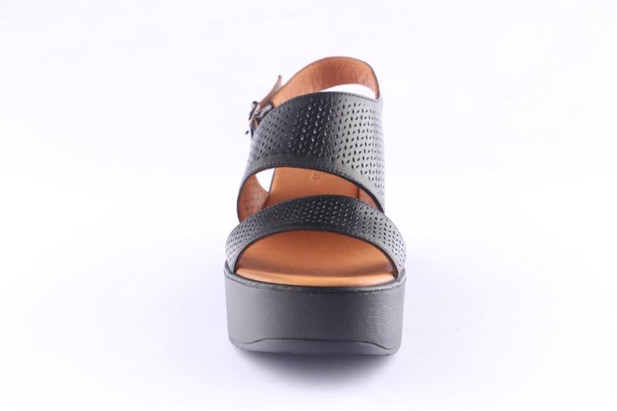 D.moro Shoes Women Leather P. Sandals For Summer: 0015 Black (Wholesale)