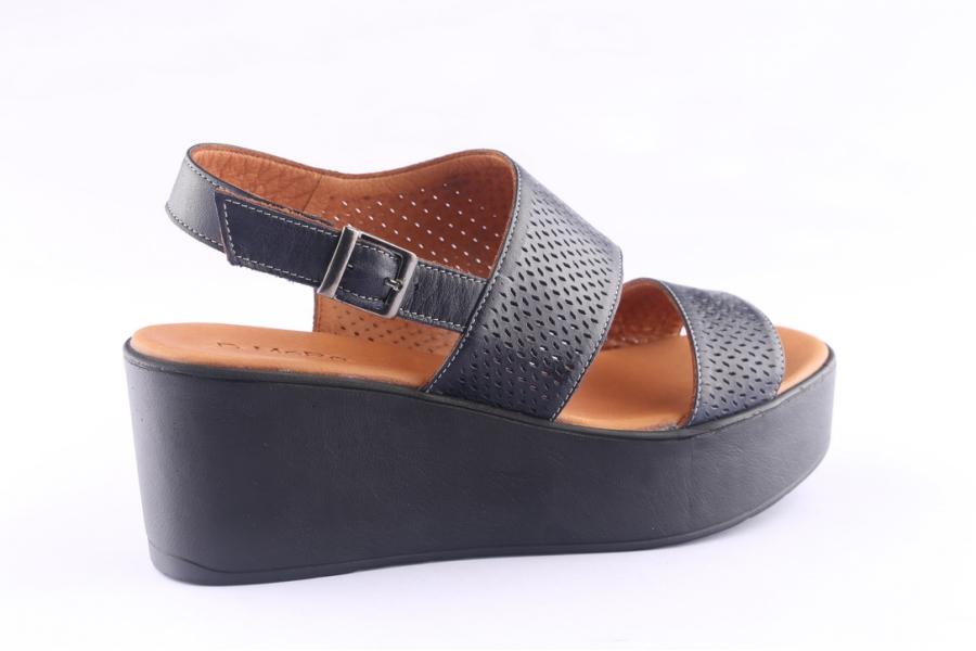 D.moro Shoes Women Leather P. Sandals For Summer: 0015 Navy Blue (Wholesale)