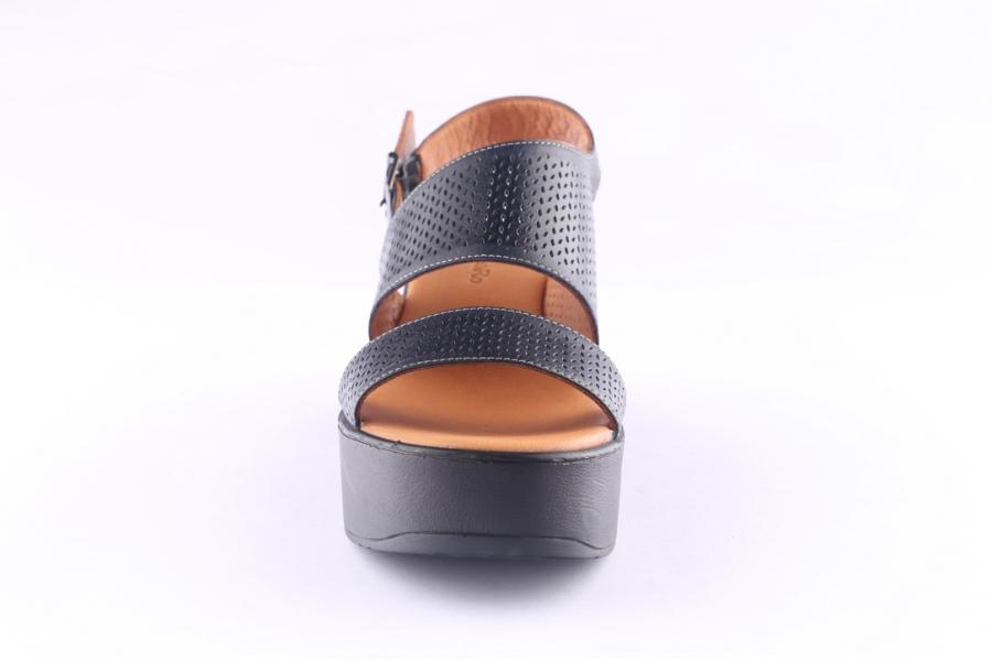 D.moro Shoes Women Leather P. Sandals For Summer: 0015 Navy Blue (Wholesale)