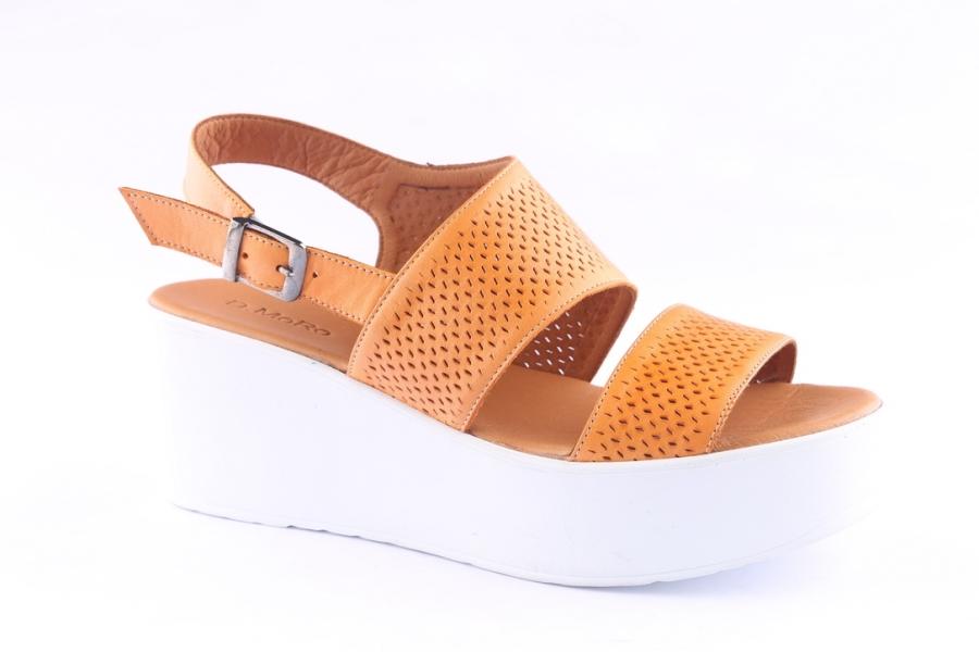 D.moro Shoes Women Leather P. Sandals For Summer: 0015 Orange (Wholesale)