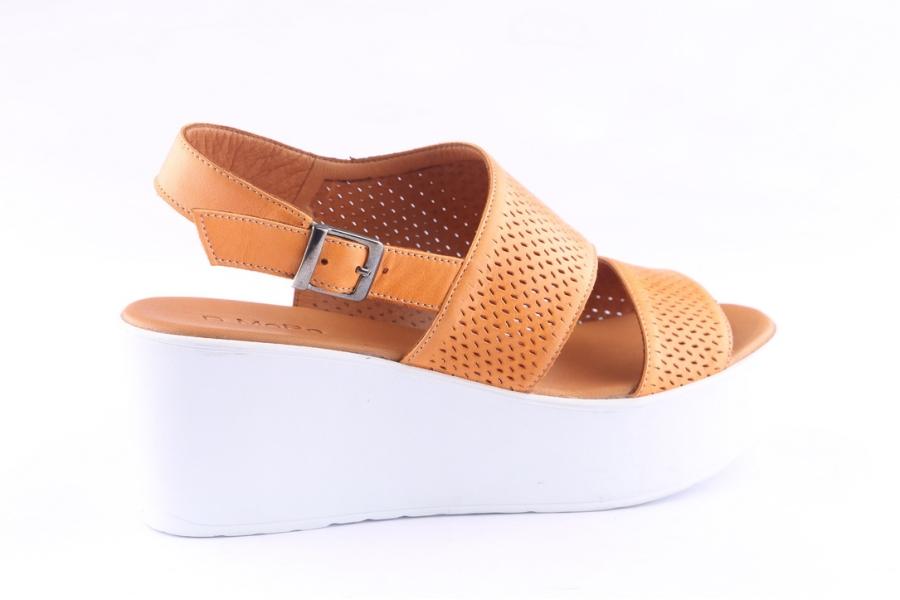 D.moro Shoes Women Leather P. Sandals For Summer: 0015 Orange (Wholesale)