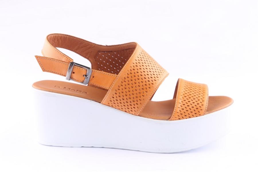 d.moro shoes Women Leather P. Sandals for Summer: 0015 Orange (Wholesale)