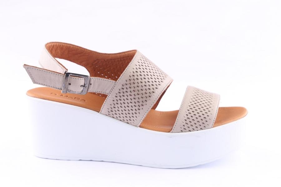 d.moro shoes Women Leather P. Sandals for Summer: 0015 Powder (Wholesale)