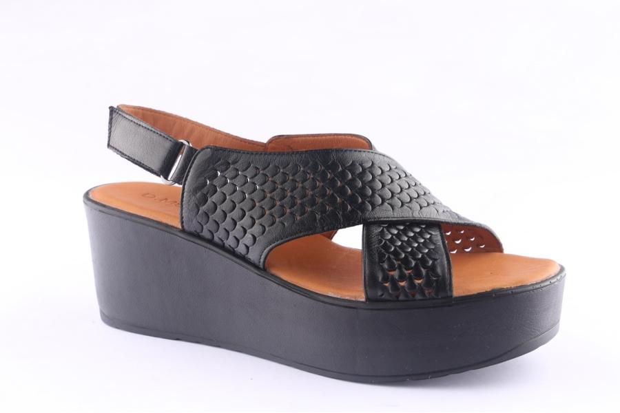 D.moro Shoes Women Leather P. Sandals For Summer: 0017 Black (Wholesale)