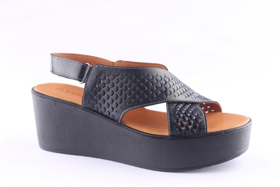 D.moro Shoes Women Leather P. Sandals For Summer: 0017 Navy Blue (Wholesale)