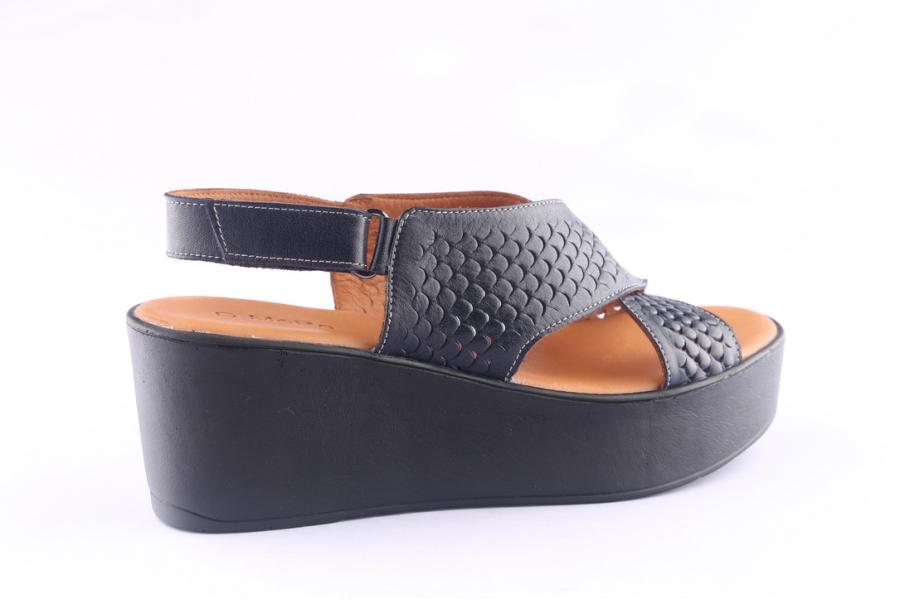 D.moro Shoes Women Leather P. Sandals For Summer: 0017 Navy Blue (Wholesale)