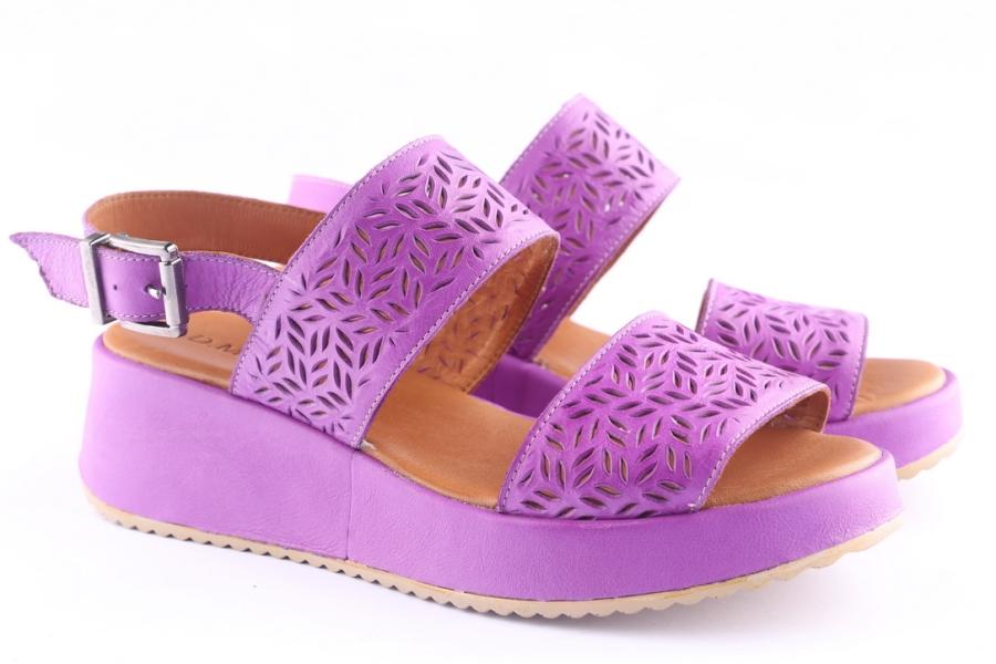D.moro Shoes Women Leather P. Sandals For Summer: 1903 Purple (Wholesale)