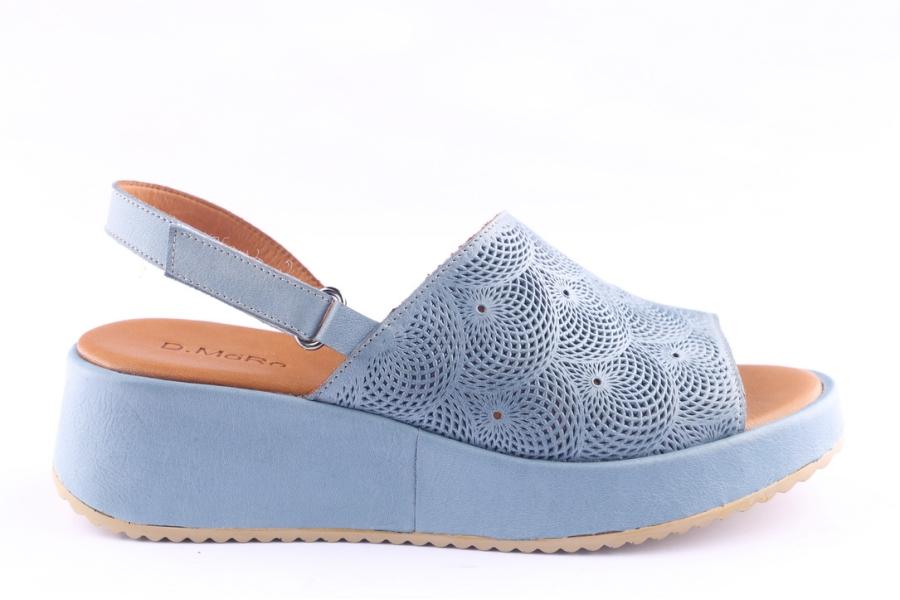 d.moro shoes Women Leather P. Sandals for Summer: 1905 Jeans Blue (Wholesale)