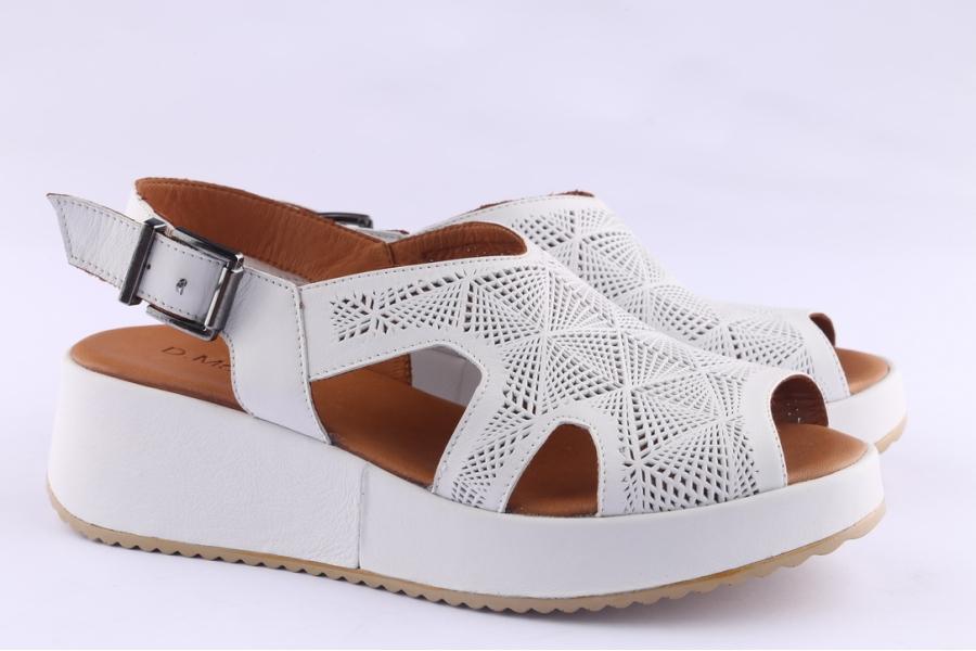 D.moro Shoes Women Leather P. Sandals For Summer: 1907 White (Wholesale)