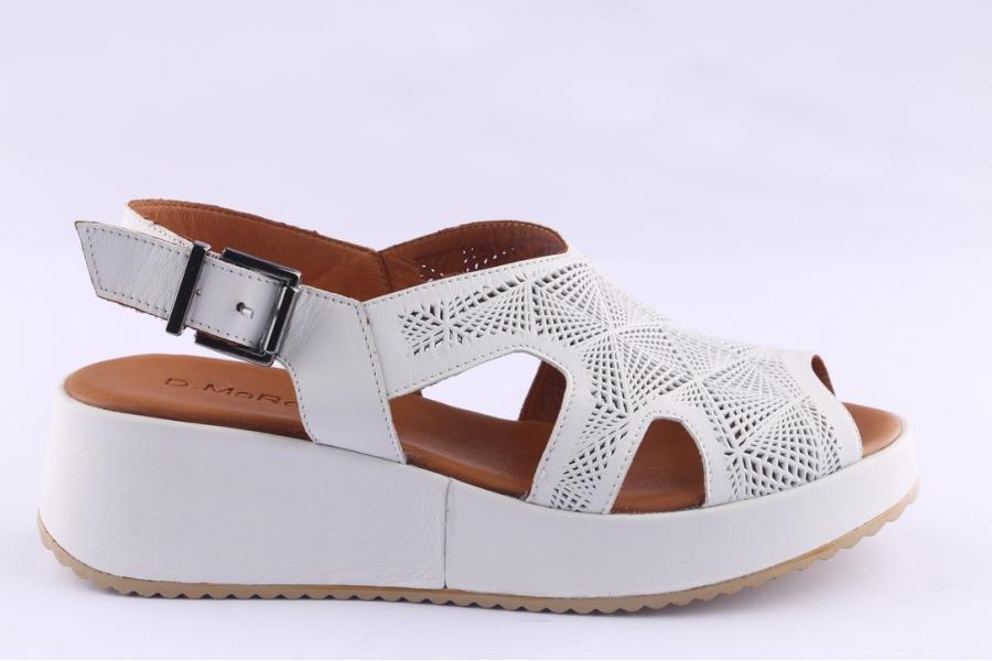 d.moro shoes Women Leather P. Sandals for Summer: 1907 White (Wholesale)