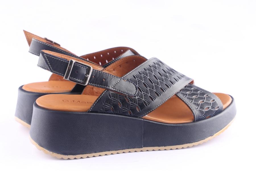 D.moro Shoes Women Leather P. Sandals For Summer: 1909 Navy Blue (Wholesale)