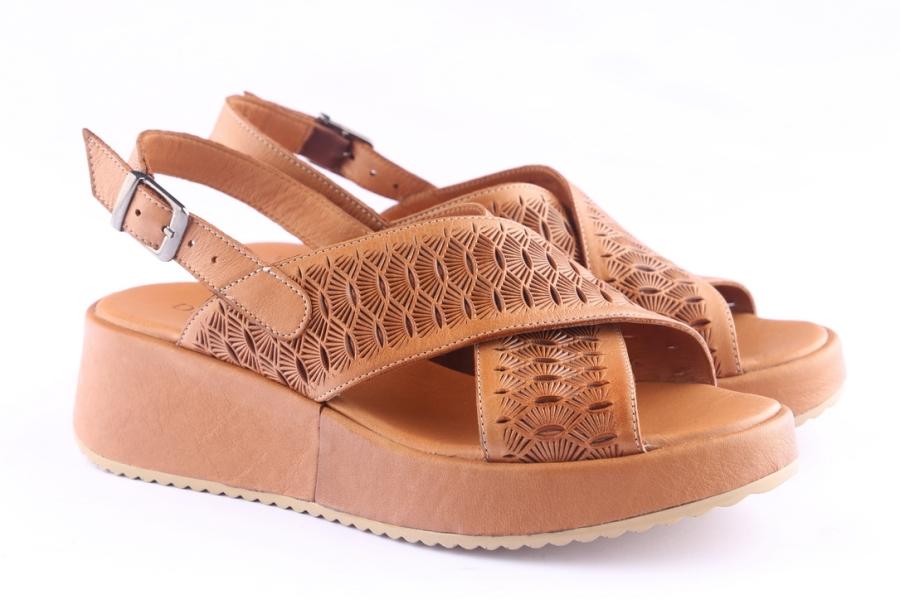 D.moro Shoes Women Leather P. Sandals For Summer: 1909 Tan (Wholesale)