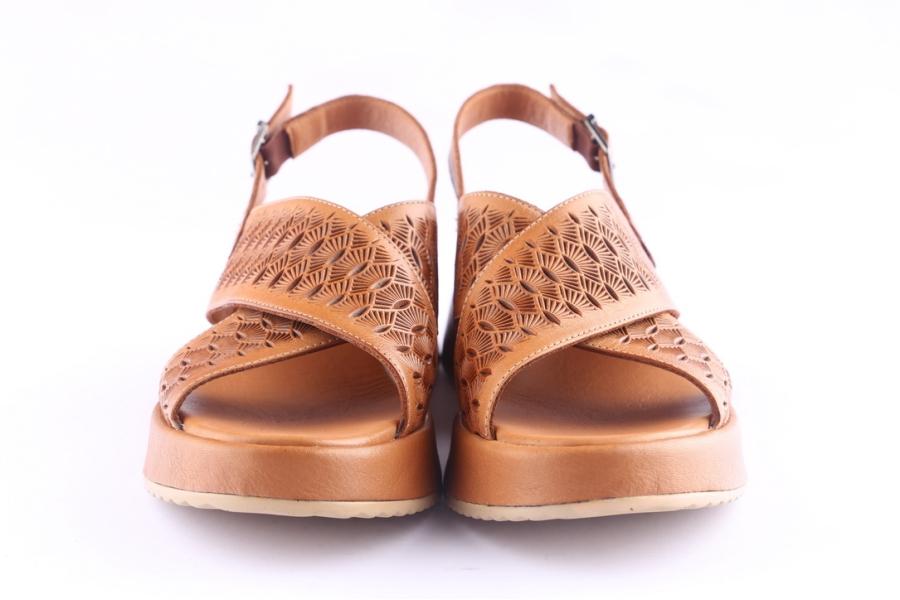 D.moro Shoes Women Leather P. Sandals For Summer: 1909 Tan (Wholesale)