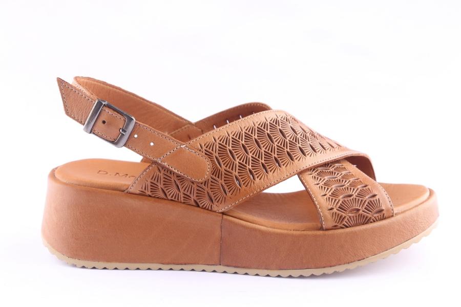 d.moro shoes Women Leather P. Sandals for Summer: 1909 Tan (Wholesale)