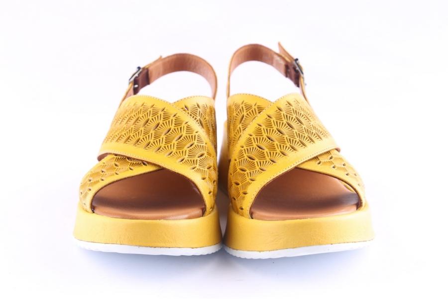 D.moro Shoes Women Leather P. Sandals For Summer: 1909 Yellow (Wholesale)