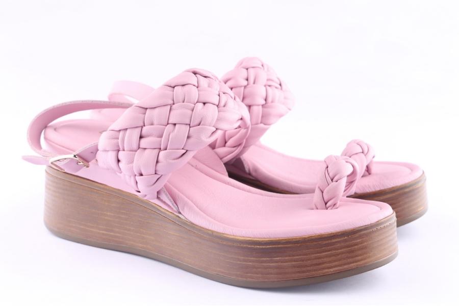 D.moro Shoes Women Leather P. Sandals For Summer: A-NETA-52-Ö-TAŞ-40 Fuchsia (Wholesale)