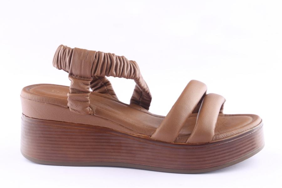 d.moro shoes Women Leather P. Sandals for Summer: TAŞ-243 Brown (Wholesale)