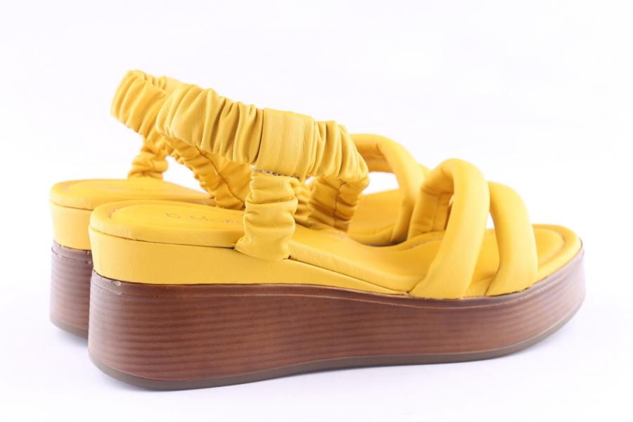 D.moro Shoes Women Leather P. Sandals For Summer: TAŞ-243 Yellow (Wholesale)